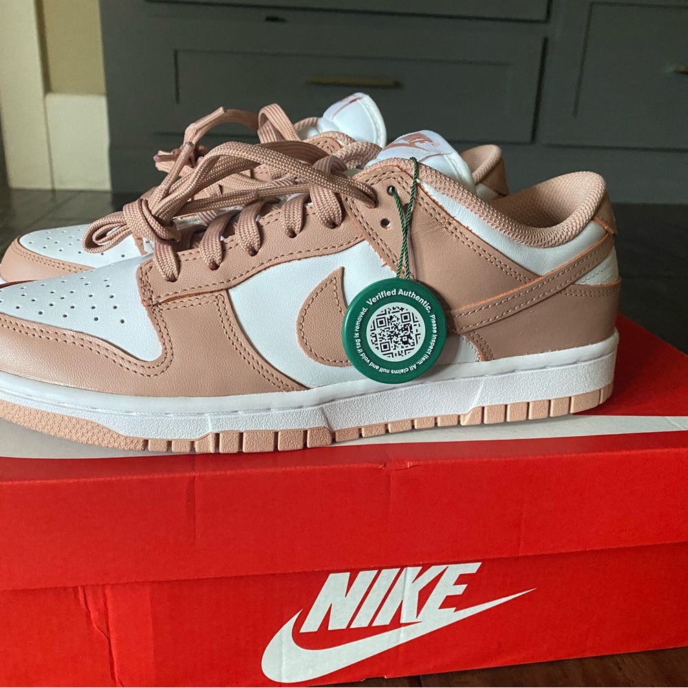 Nike dunk brand new in box rose whisper 9.5 womens